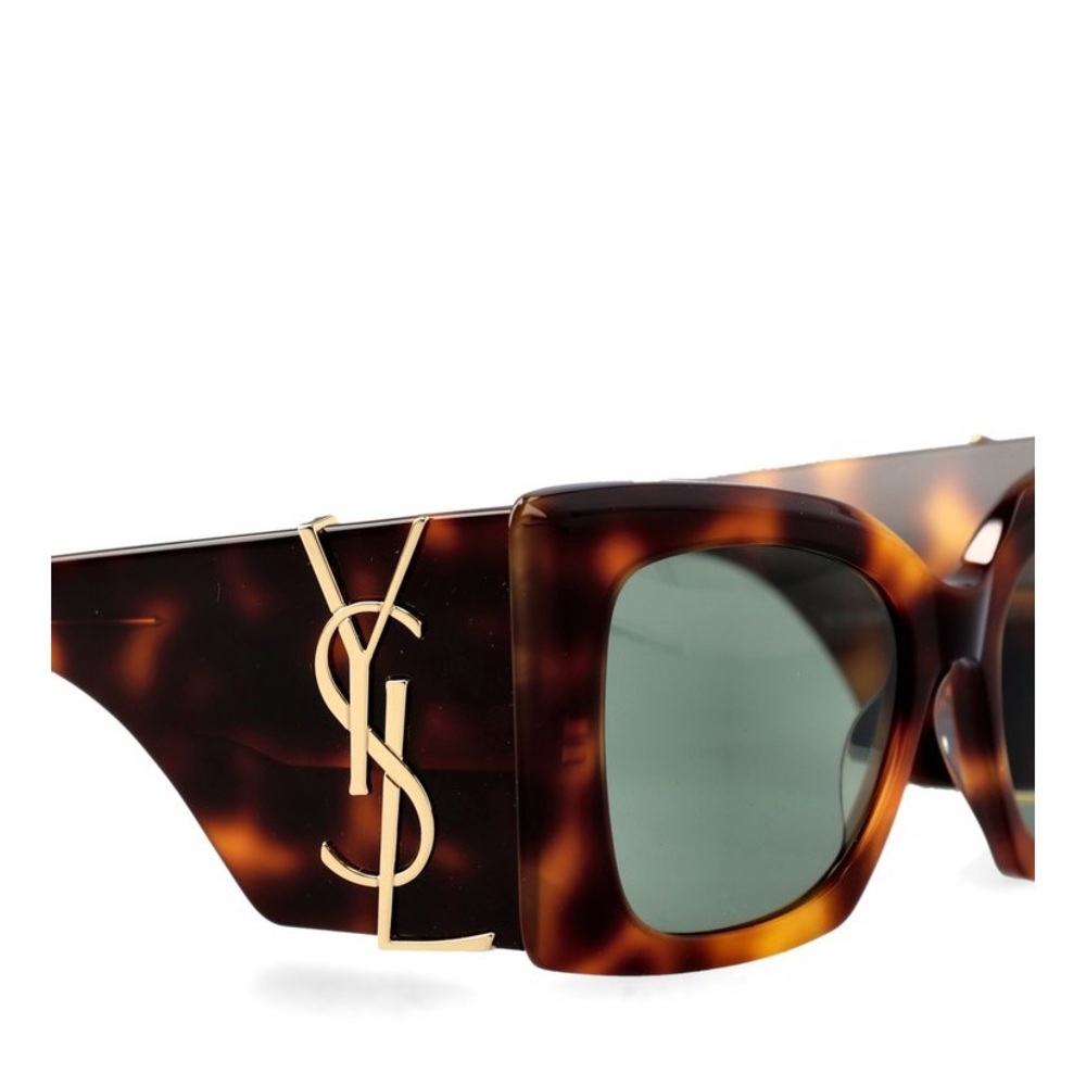 Saint Laurent Cat Eye Sunglasses New Season Black Brown Print - Picture 4 of 6
